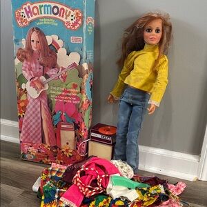 vintage Harmony Doll and accessories shown